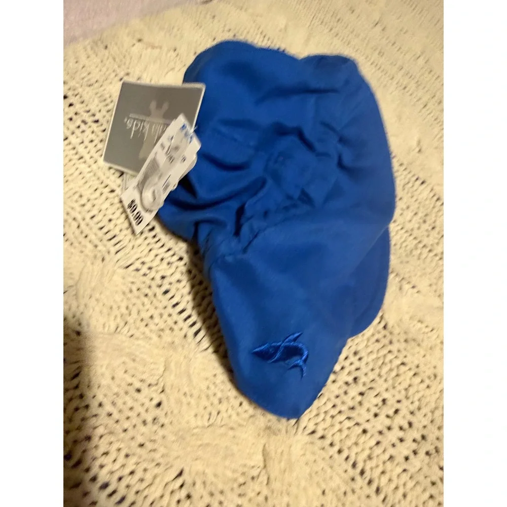 Koala Kids Blue Swim Hat UPF 50 UV Protection Neck Flap Sun Cap 3T/4T NWT